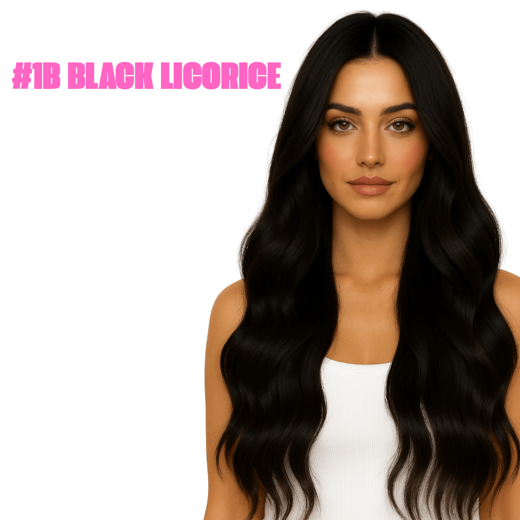 1B Black Licorice - Simple Inches. Hair Extensions