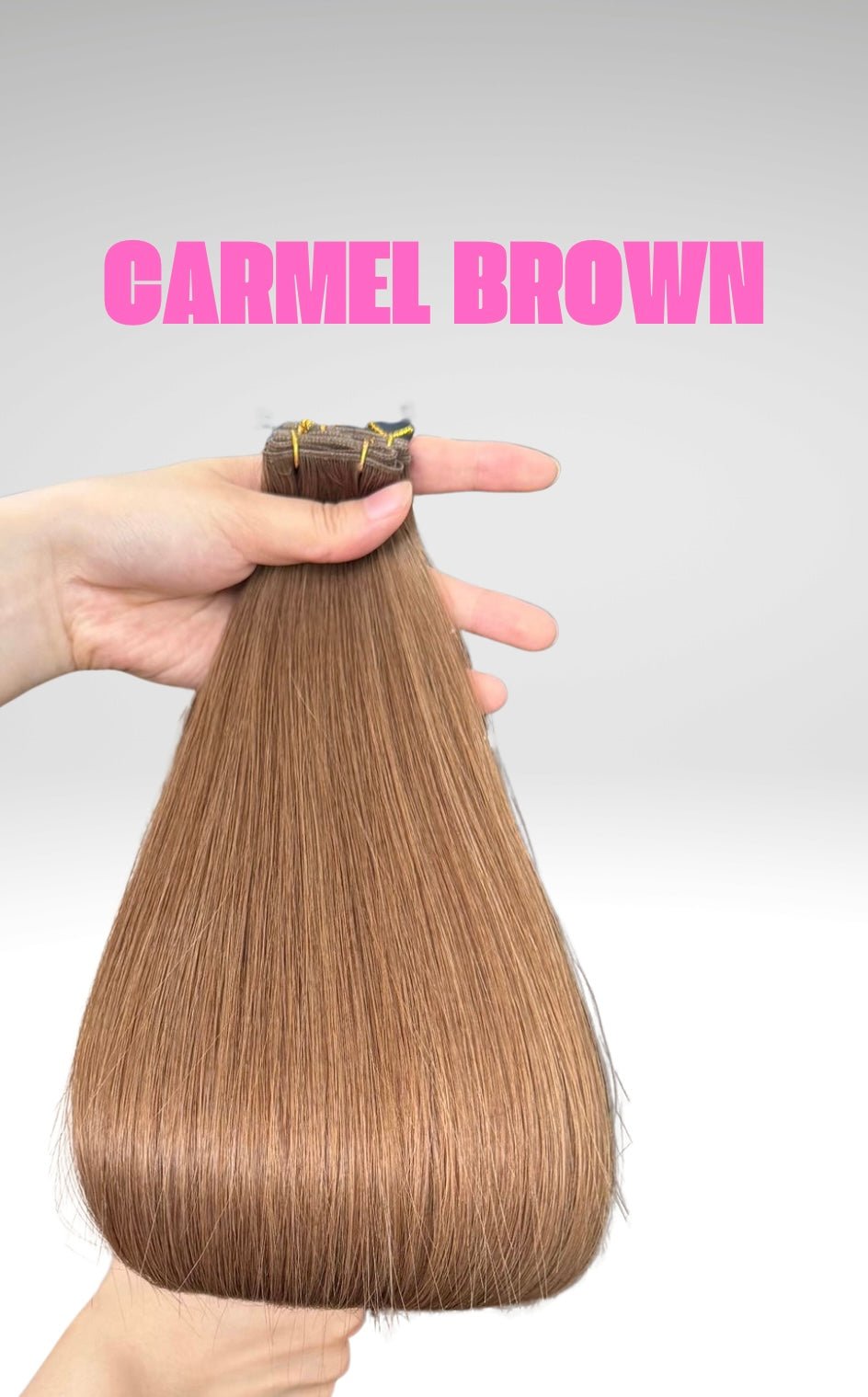 4 Carmel Brown - Simple Inches. Hair Extensions