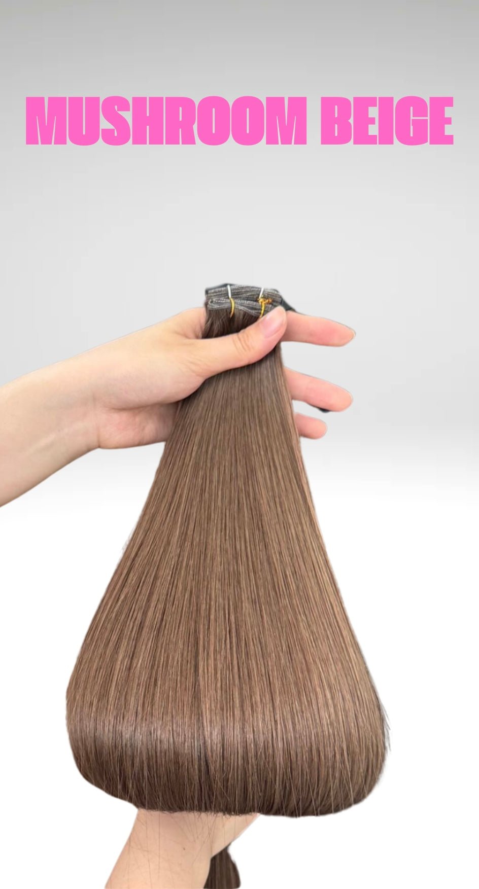 7 Mushroom Beige - Simple Inches. Hair Extensions