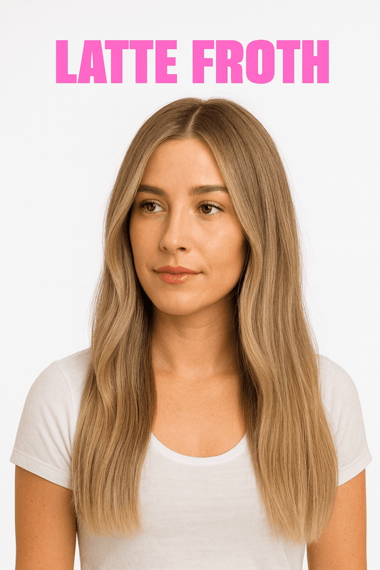 9 Latte Froth - Simple Inches. Hair Extensions
