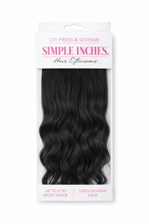 Black Licorice - Simple Inches. Hair Extensions