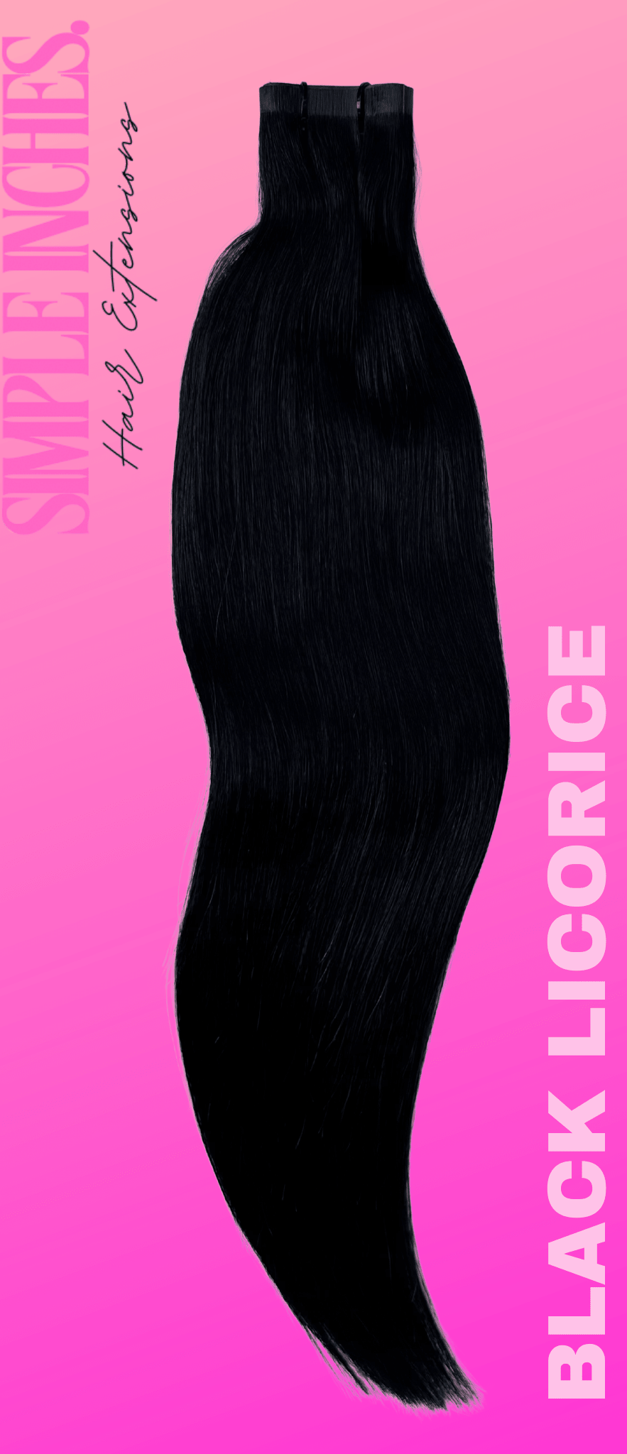 BLACK LICORICE - Simple Inches Hair Extensions
