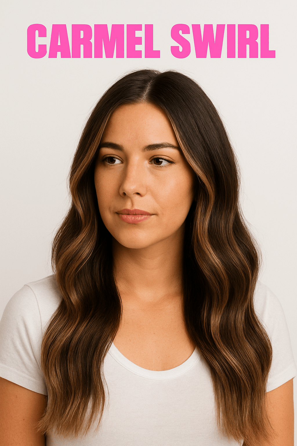 Carmel Swirl - Simple Inches. Hair Extensions