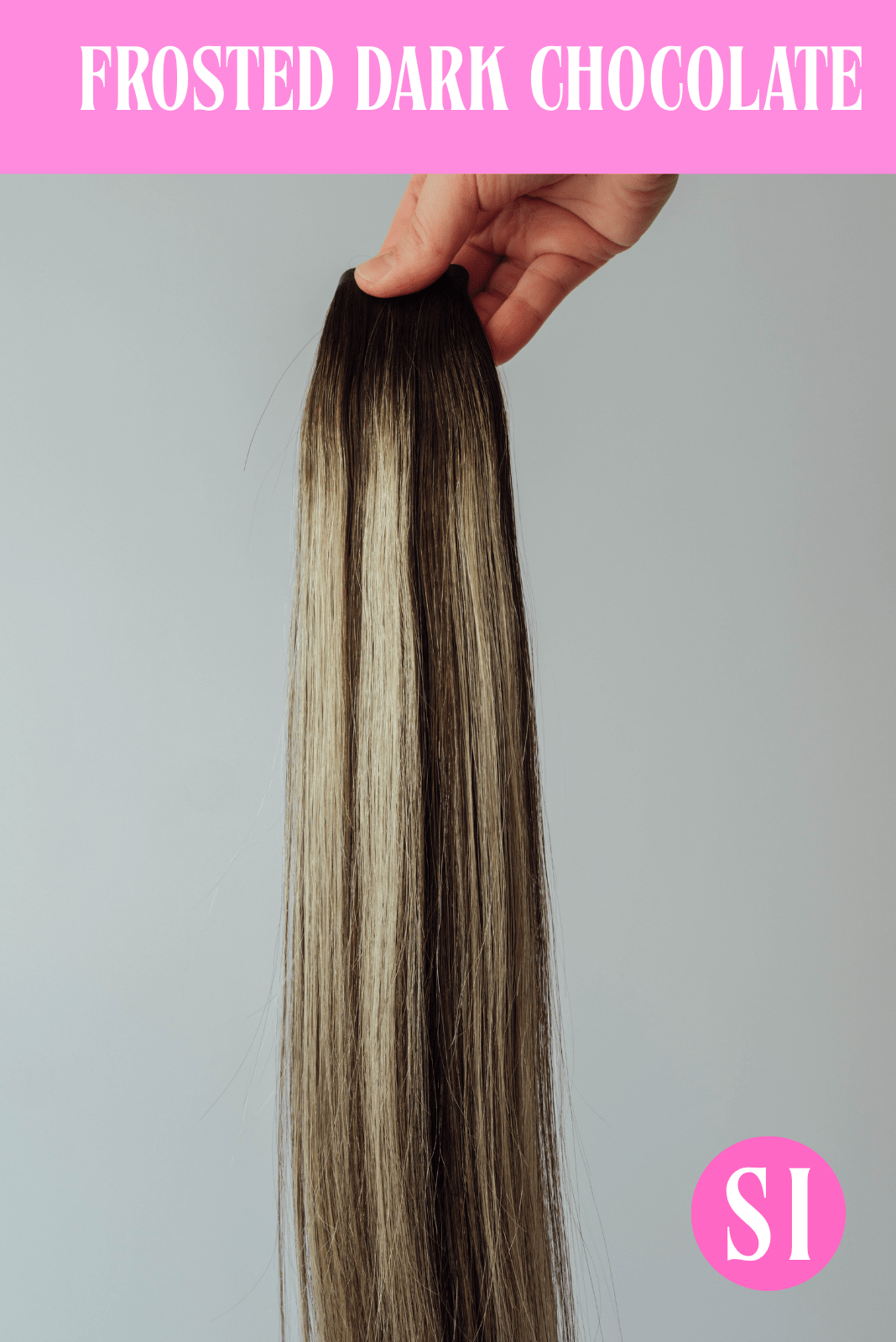 FROSTED DARK CHOCOLATE - Simple Inches Hair Extensions