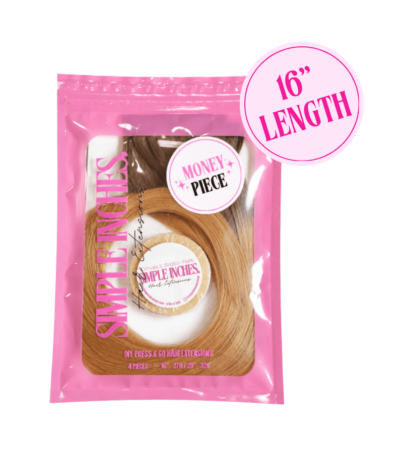 Money Piece Pack - 16" - Simple Inches Hair Extensions