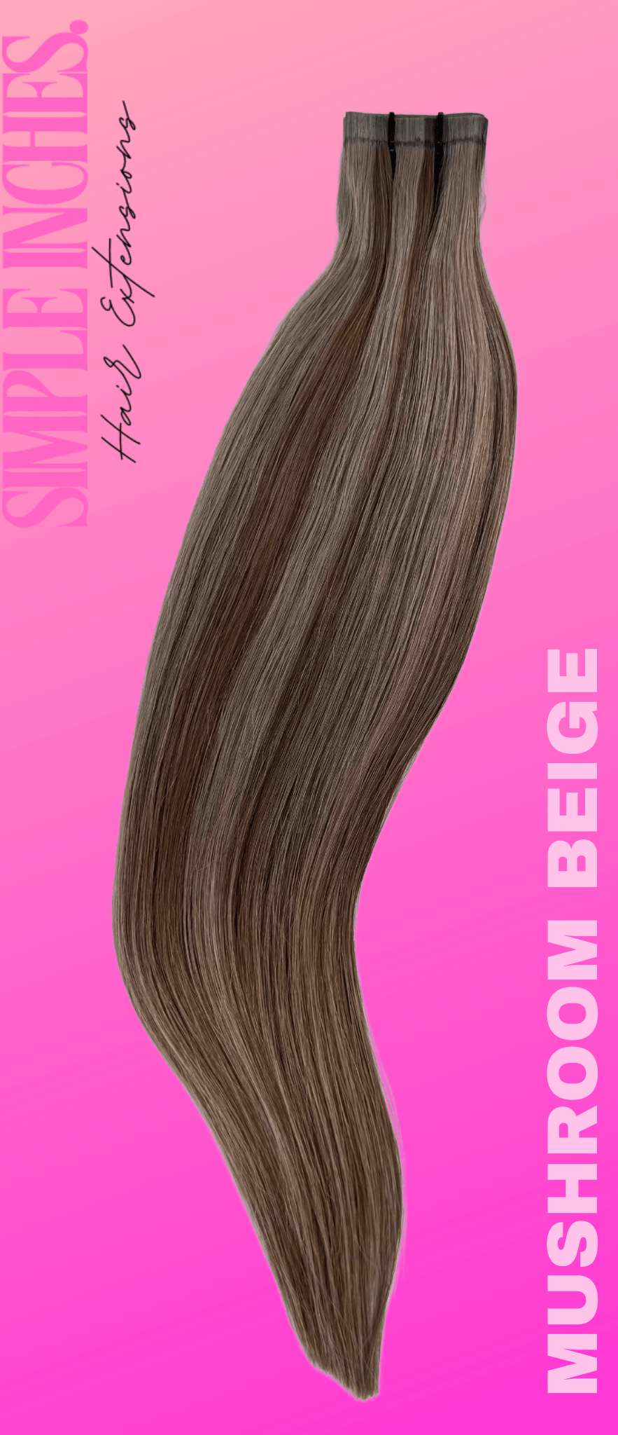 MUSHROOM BEIGE - Simple Inches Hair Extensions