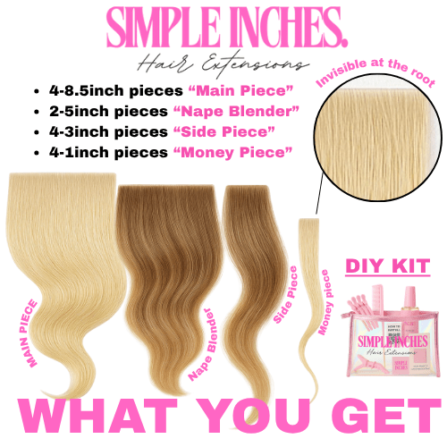 VANILLA SWIRL - Simple Inches. Hair Extensions